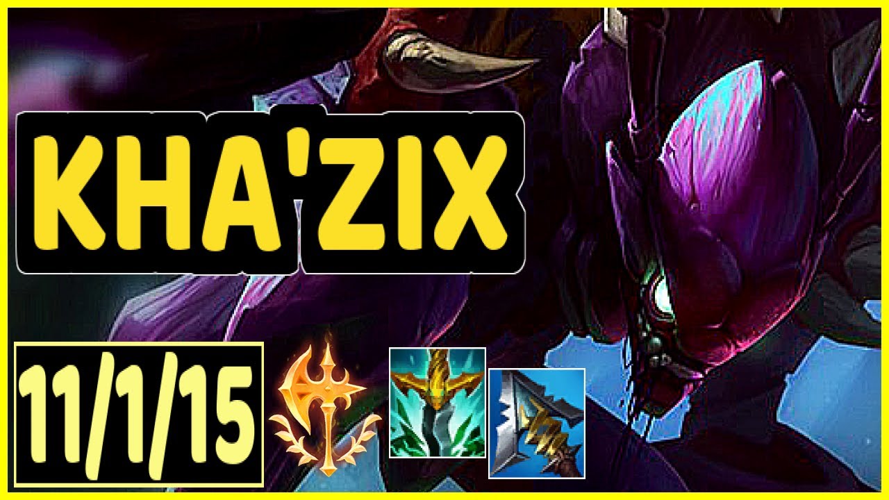 KHA'ZIX VS UDYR - 11/1/15 KDA JUNGLE GAMEPLAY DIAMOND III