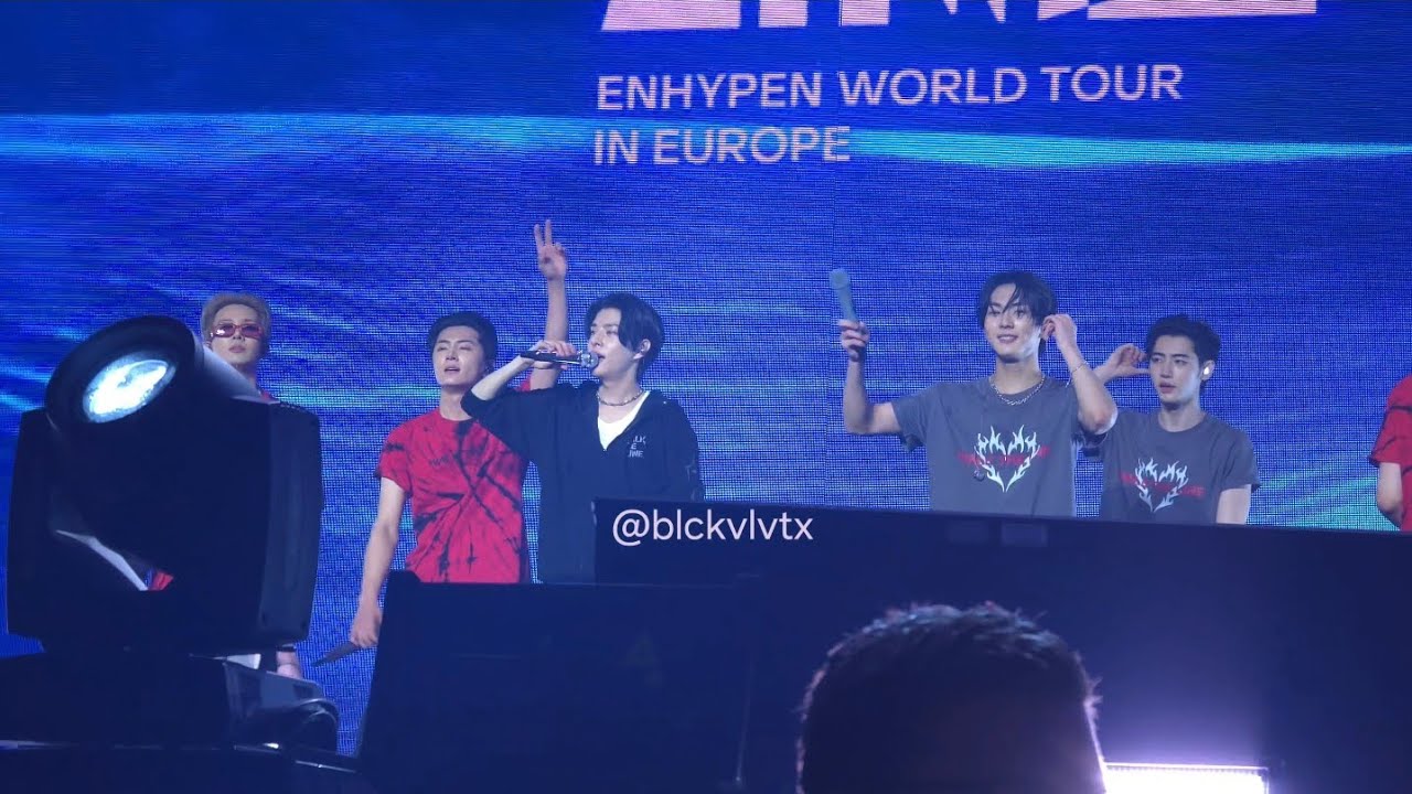 250828 ENHYPEN Walk The Line in Amsterdam Encore 2 Drunk-Dazed + Go Big or Go Home 4k fancam