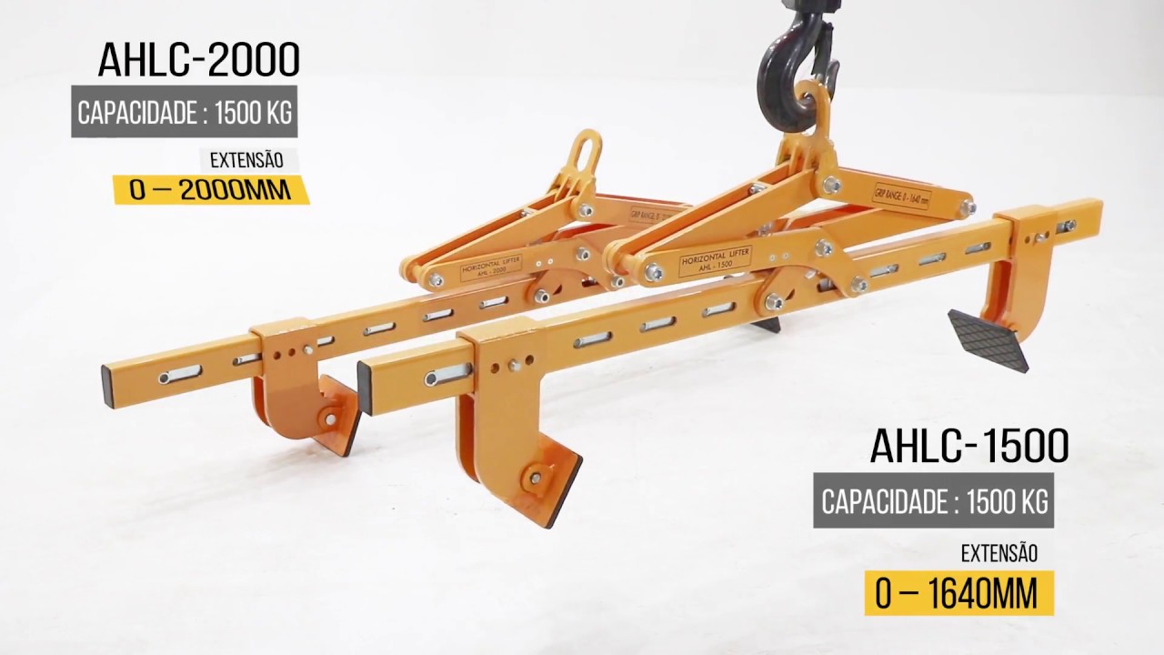 Garras para elevação horizontal de pedra AHLC1500/AHLC2000