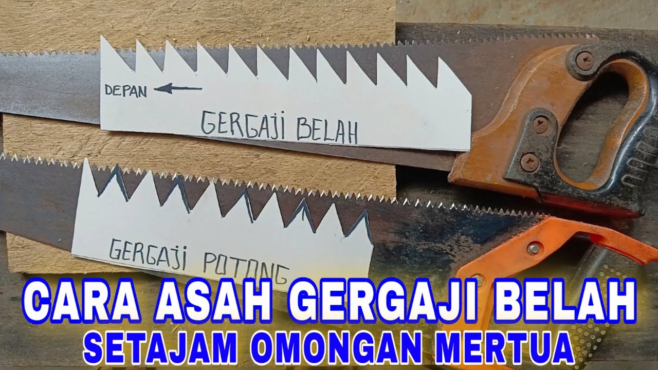 CARA MUDAH ASAH GERGAJI BELAH Dijamin Cepat dan Tajam