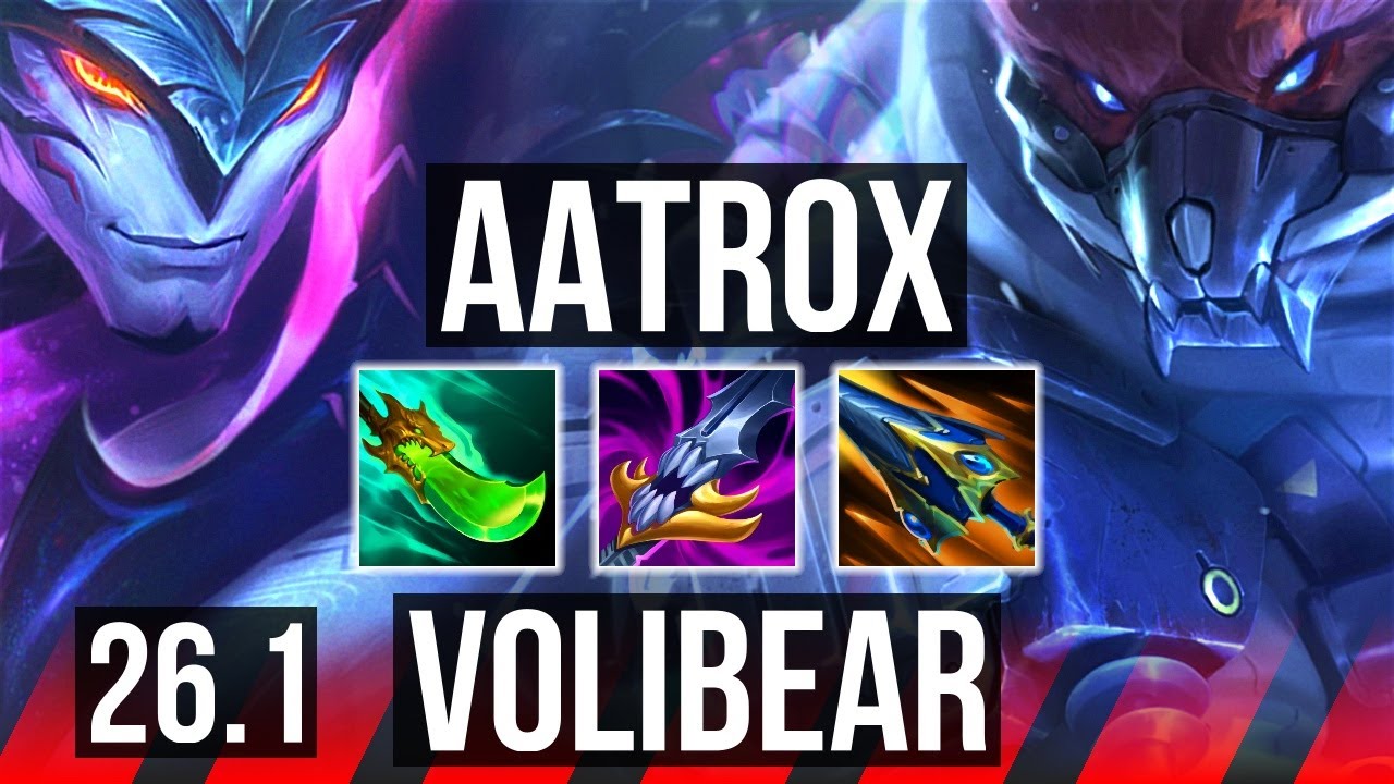 AATROX vs VOLIBEAR (TOP) | Good KDA: 21/1/12, 59K damage | EUW Master | 26.1