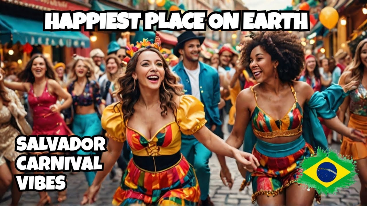 🇧🇷 Brazil&rsquo;s Happiest Country Vibes: Salvador Bahia Carnival 2024 Block Party in 4K🔥🎉