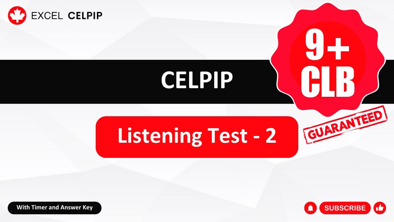 CELPIP Listening Practice Test With Answers | CELPIP Listening Mock Test