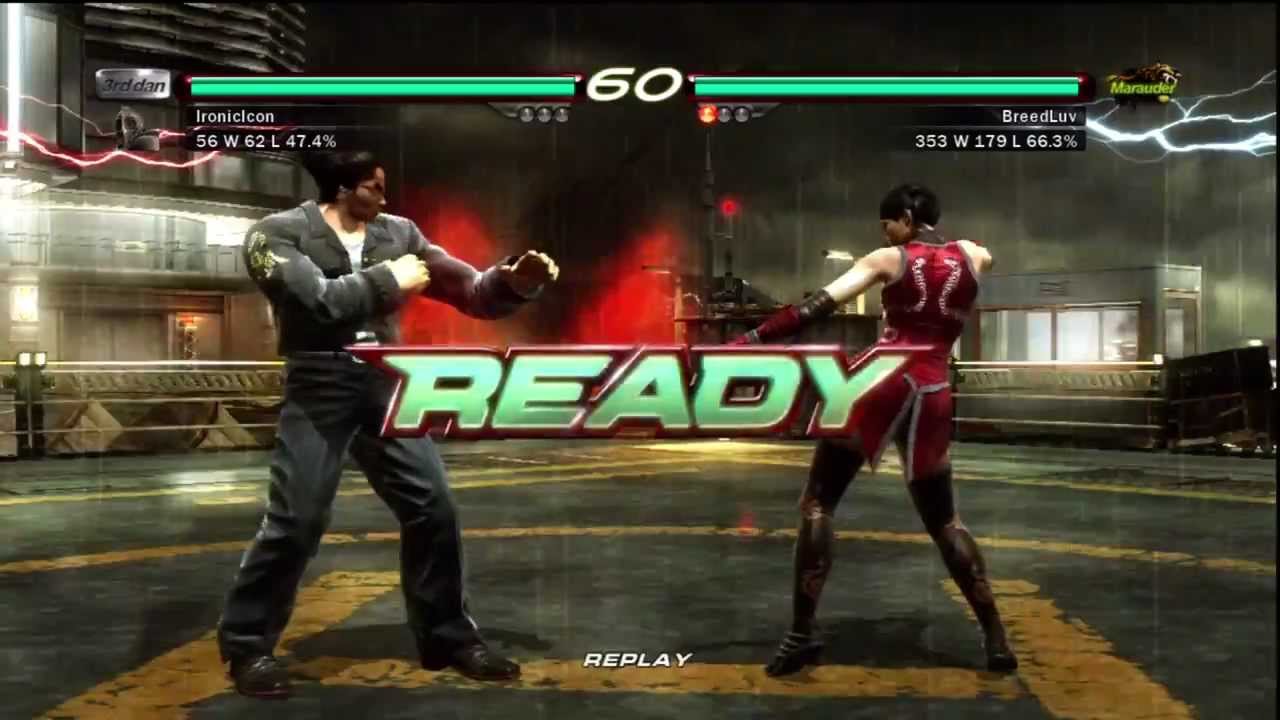Tekken 6 Kazuya vs Zafina & Bruce
