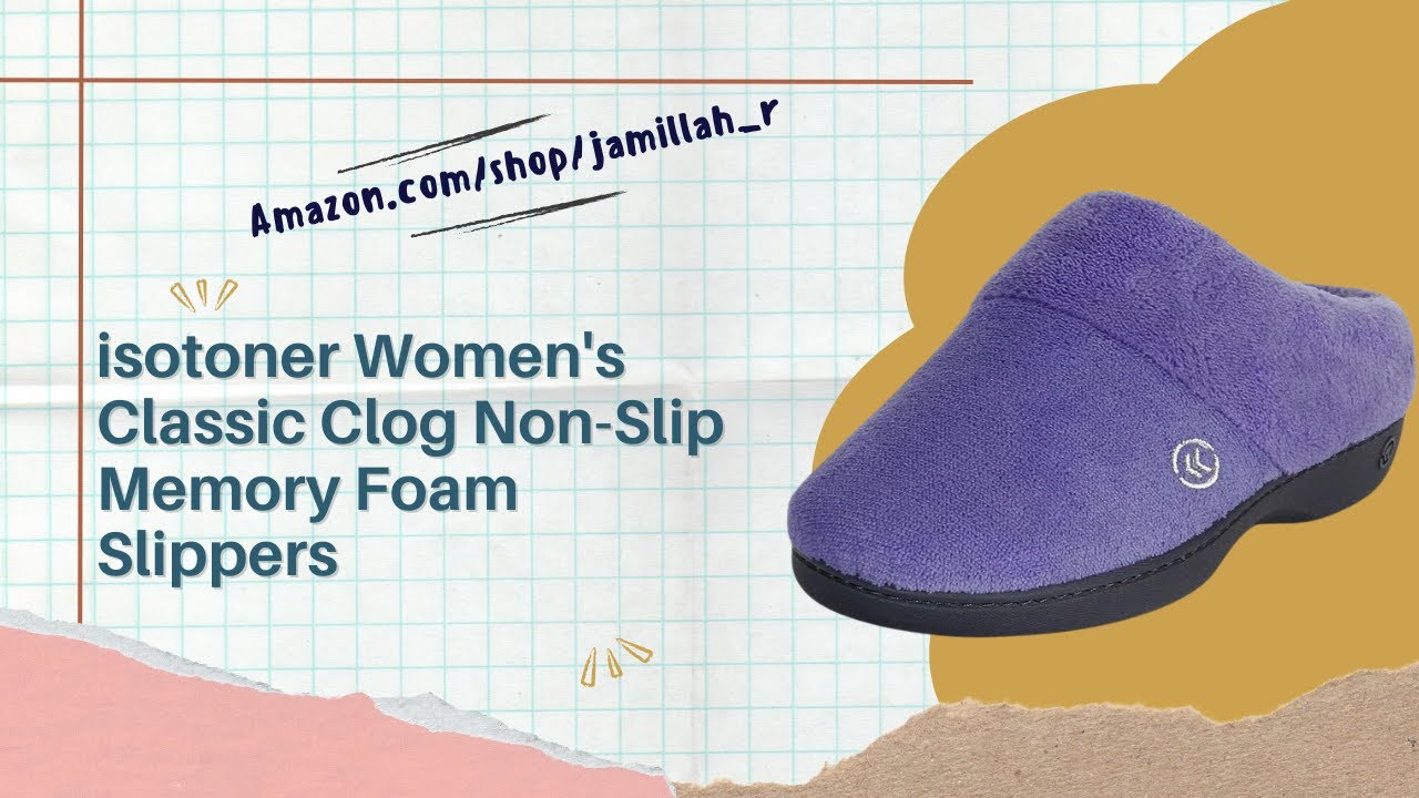 Isotoner Women’s Memory Foam Slippers Review | Cozy Non-Slip Clogs