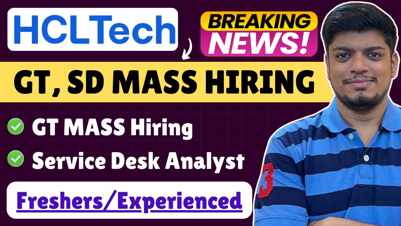 🔥HCLTech GT MASS набирает сотрудников | Аналитик службы поддержки | HCLTech набирает сотрудников ...