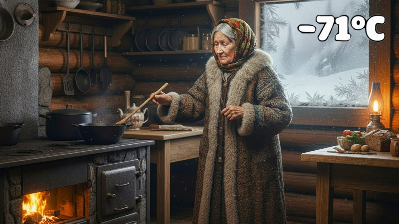 She Cooks at -71°C Alone in the Siberian Wilderness ❄️🔥 | Survival Life