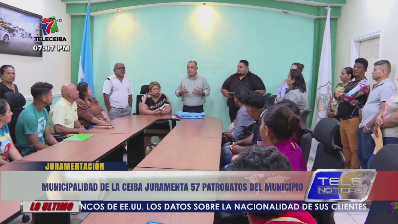 Municipalidad de La Ceiba juramenta 57 patronatos del municipio
