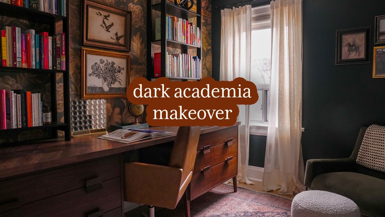 Home Office Makeover | Ikea Built-In Bookcase + Desk Hack!