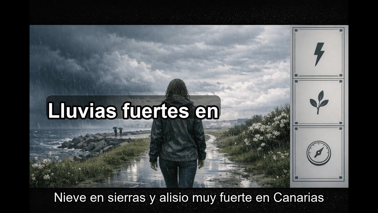 🌧️ Chubascos fuertes en Valencia, Murcia e Ibiza; ❄️ nieve en Béticas y sierras