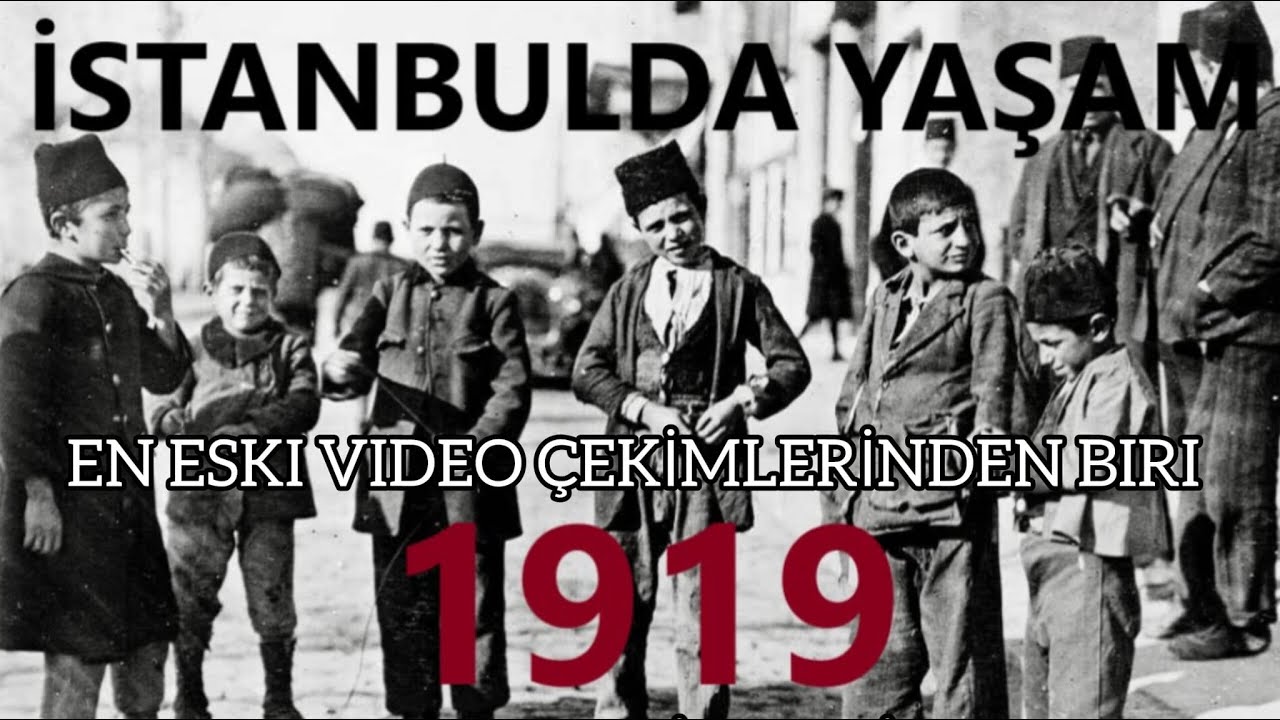1919 İstanbulda Günlük Yaşamdan Video Görüntüleri. Old Istanbul and Ottoman.