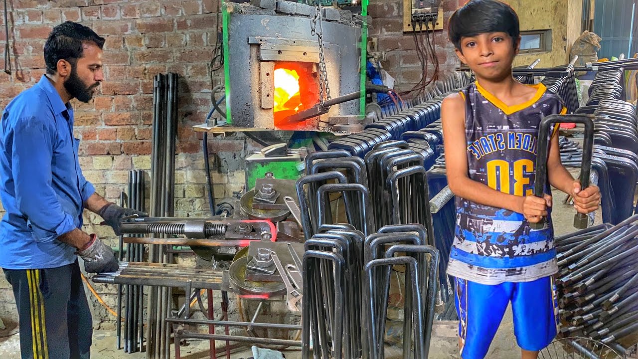 Amazing Manufacturing Process of U Bolt - Production Truck U Bolt From Iron Bars |