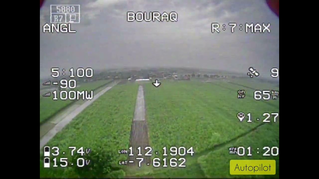 Range Test VTX Geprc RAD 1000 mw on Bouraq 5