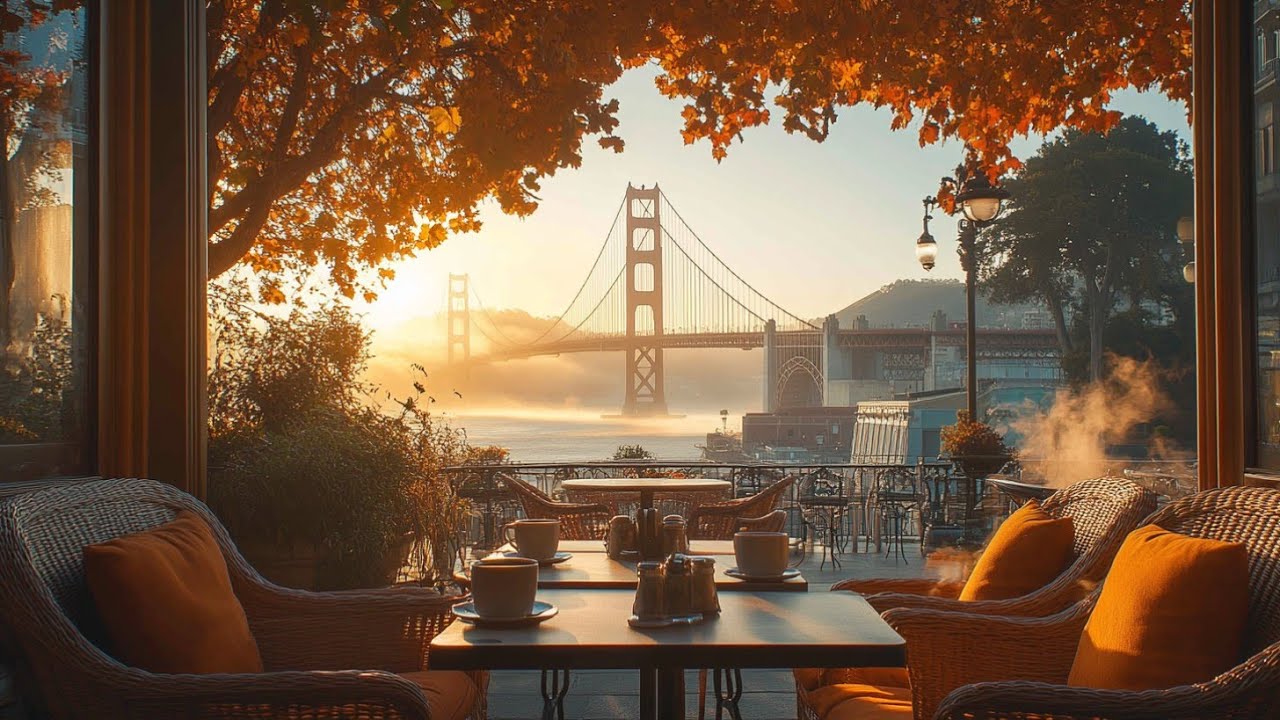 Golden Gate Jazz | A Serene Coffee Shop Ambience | Relaxing Music for Your Morning