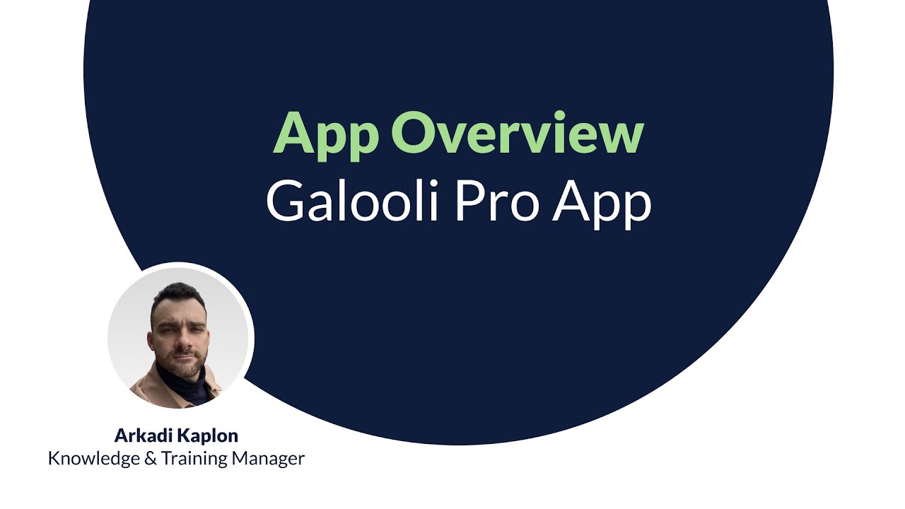 App Overview | Galooli Pro App