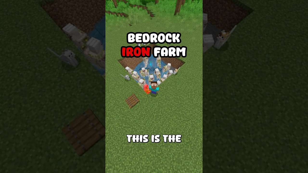 Insane Bedrock Iron Farm