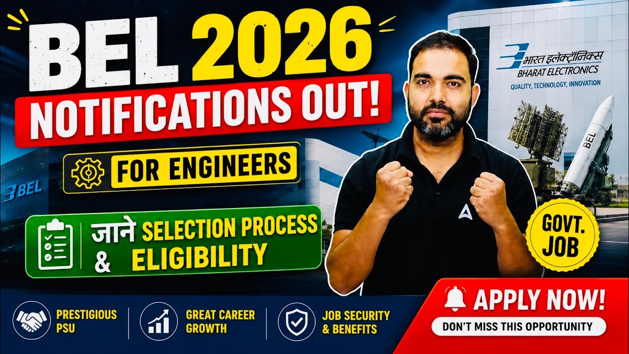 BEL Recruitment 2026 | BEL Notification 2026 Out | BEL Selection Process & Eligibility |By Rahul Sir