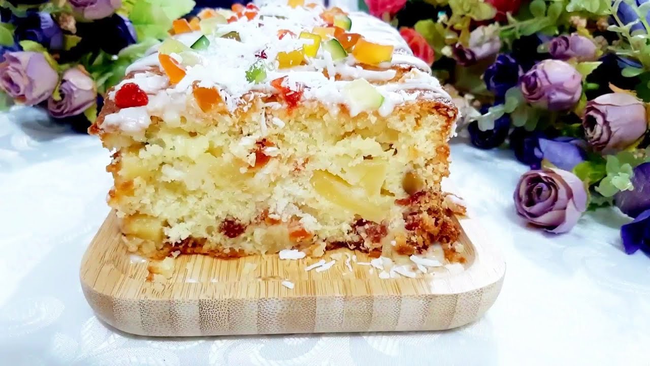 Этот торт пользуется огромным успехом на Рождество! Торт с тропическими фруктами!