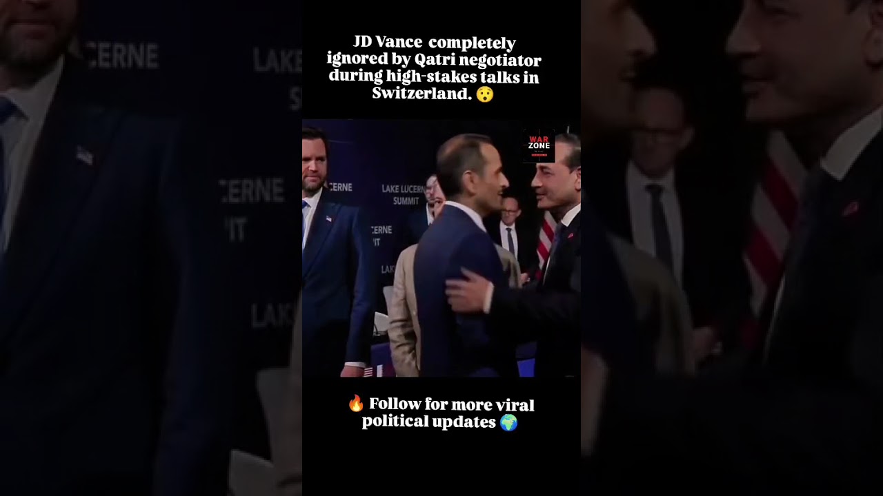 Alleged Diplomatic Snub of JD Vance During Swiss Negotiations Goes Viral
