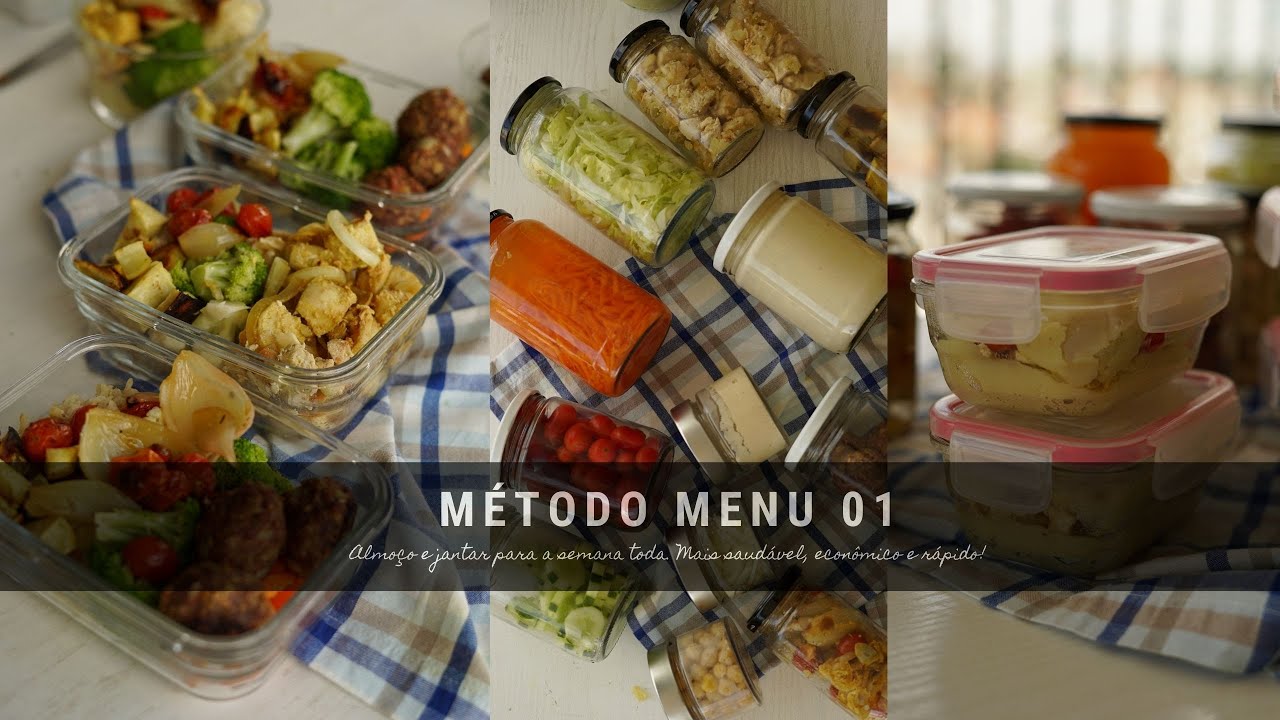 Metodo Menu - Almo&ccedil;o e jantar  para a semana toda pronto em poucas horas!