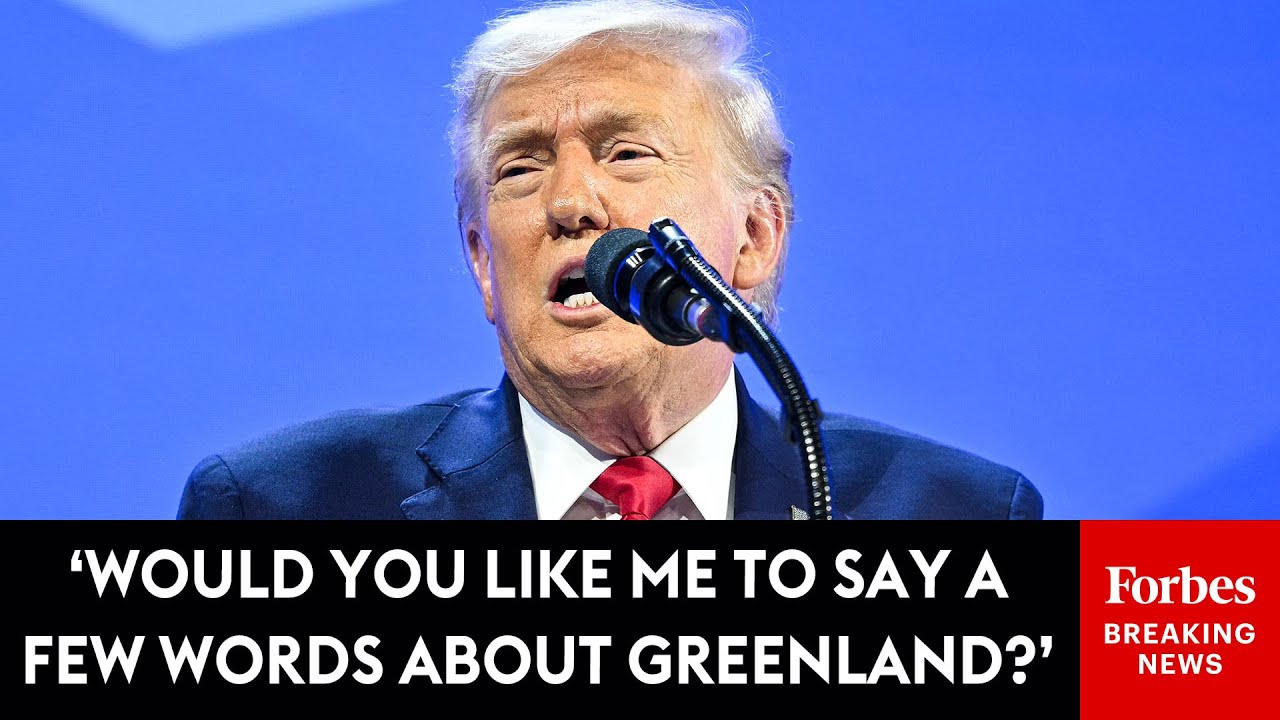 BREAKING NEWS: Trump Makes Explicit Case For U.S. To Takeover Greenland During WEF Speech In Davos