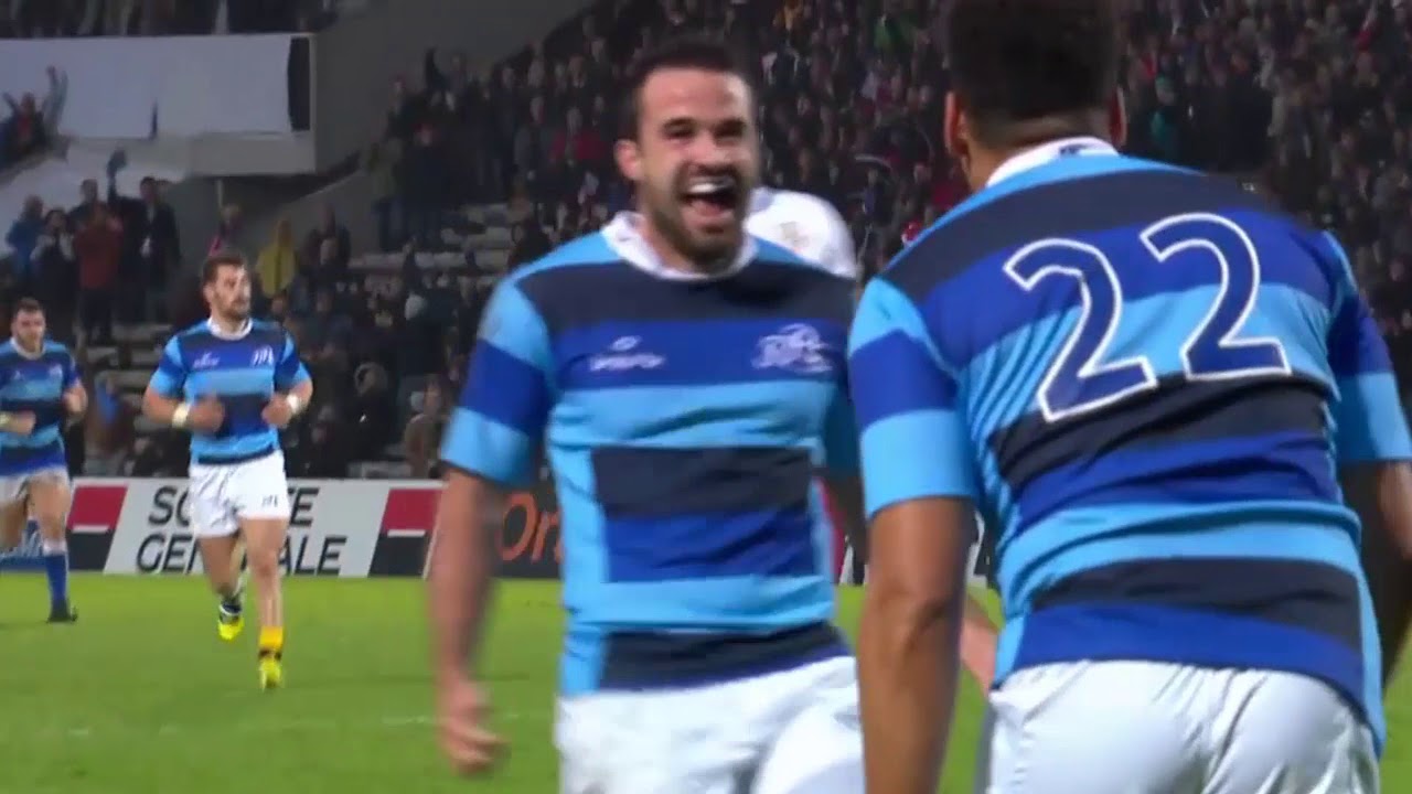 French Baabaas score a doozy of a try. [Barbarians Fran&ccedil;ais vs Tonga '18]