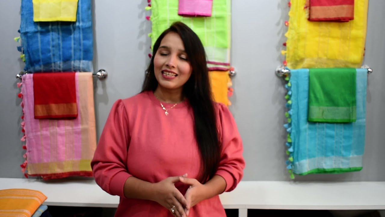 Original Linen Plain Zari Border saree Price/Plain Contrast Blouse Linen Saree Color/pure 100%Linen