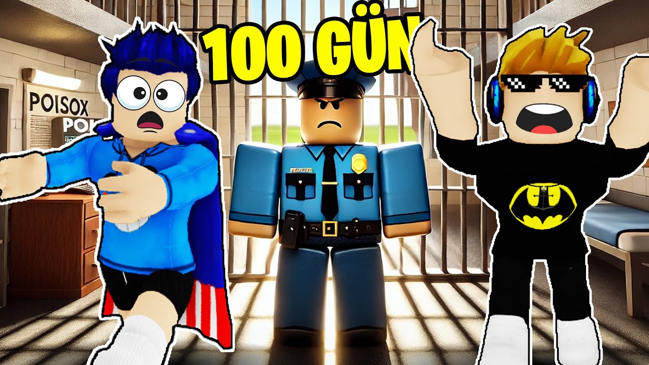 KARDEŞİMLE HAPİSHANEDE 100 GÜN GEÇİRDİK 🚫 Roblox