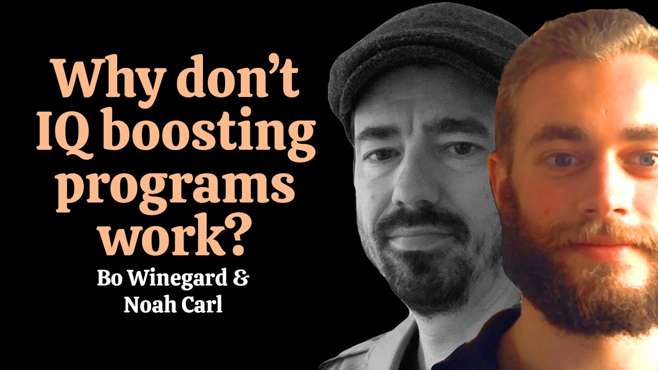 Why don't IQ-boosting programs work? | Bo Winegard and Noah Carl