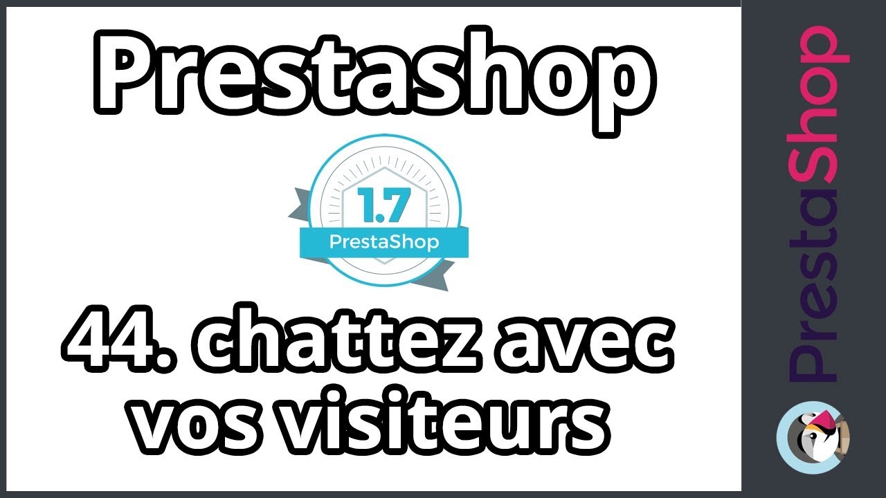 Tuto Prestashop 1.7 – Chattez avec vos visiteurs (ép. 44)