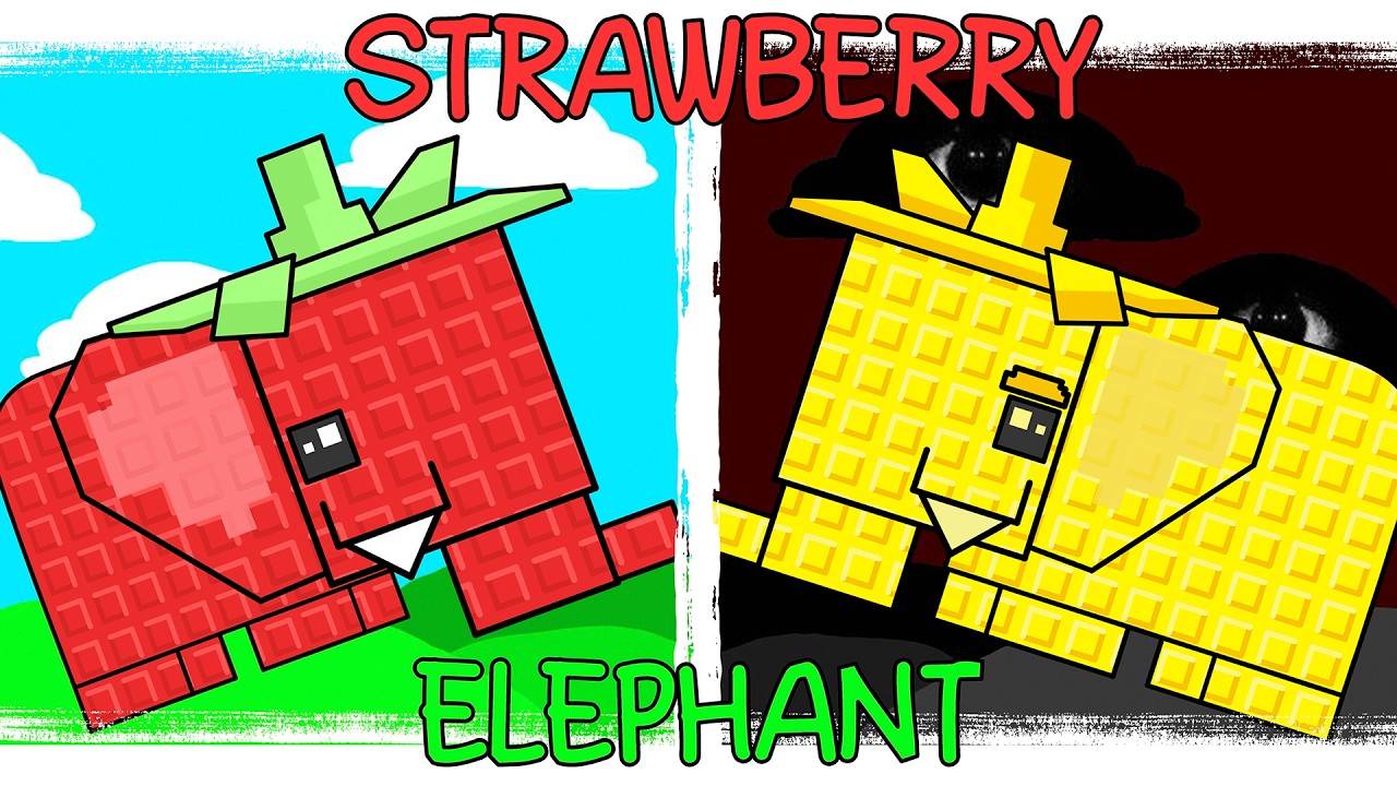 My Sprunki OC: Strawberry Elephant (from Roblox)