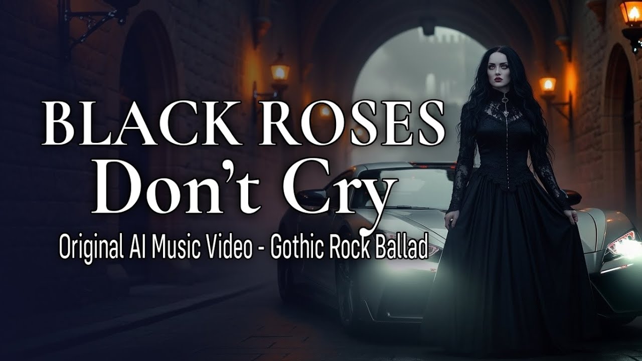 BLACK ROSES DON'T CRY  | Original AI Music Video (Gothic Rock Ballad)