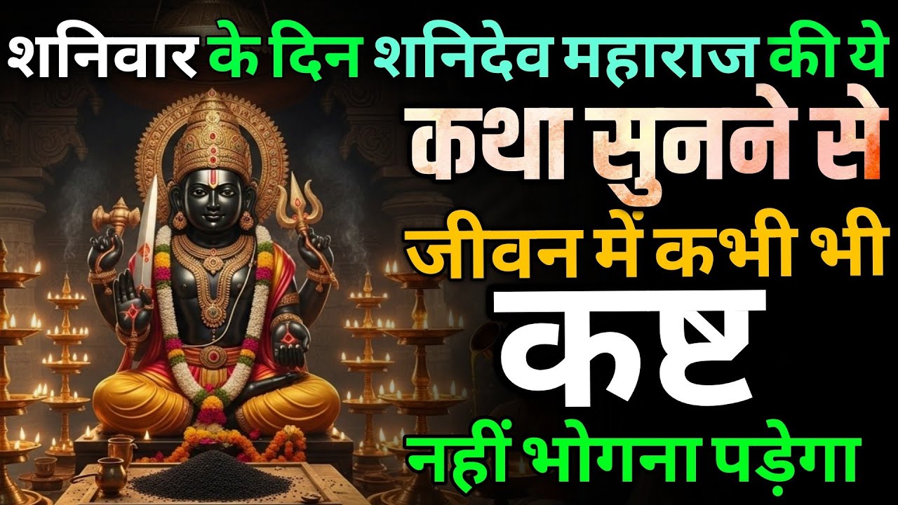 यह शनि कथा शनिवार को जरूर सुनें | संकट होंगे समाप्त | शनिदेव की अद्भुत कथा | शनिवार स्पेशल