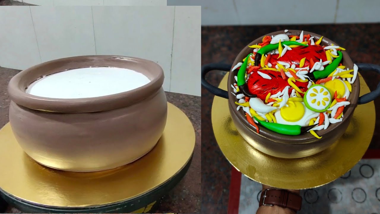 How To Make Chicken Biryani Cake चिकन बिरयानी केक कैसे बनाएं | Biryani Cake Design Tutorial Video
