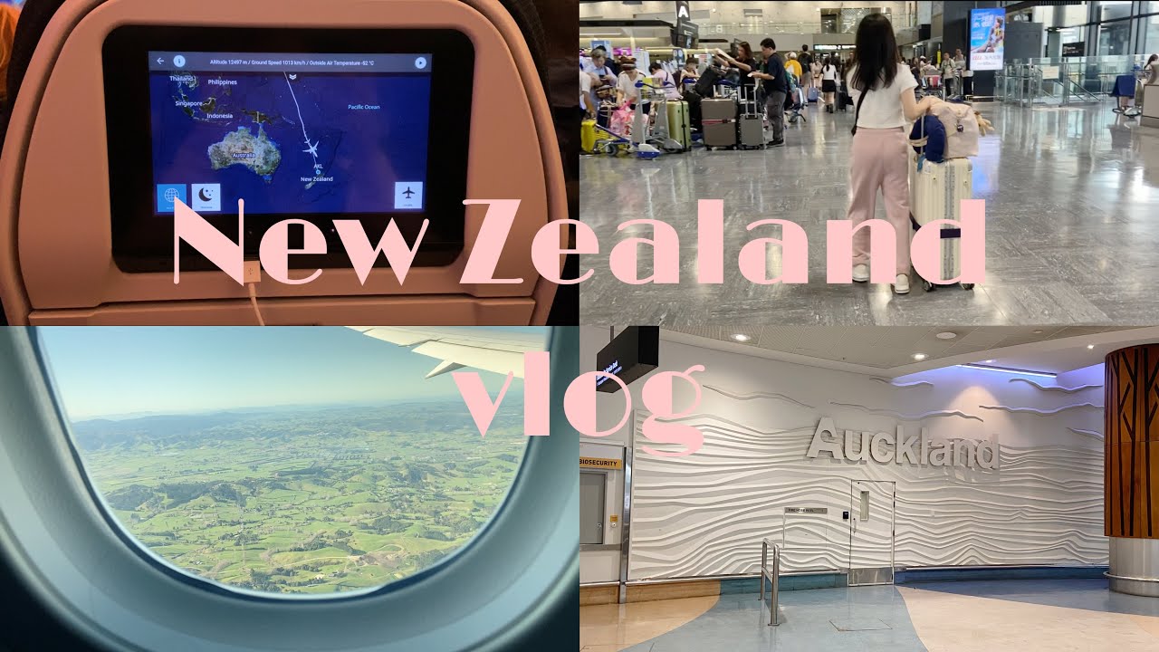 ニュージーランドワーホリ初日✈️飛行機での出発から到着まで【VLOG】