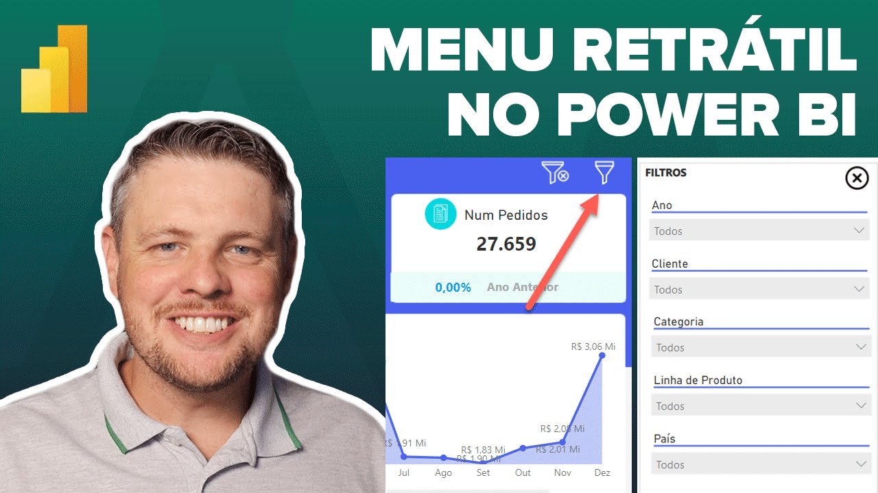 Menu Retrátil no Power BI
