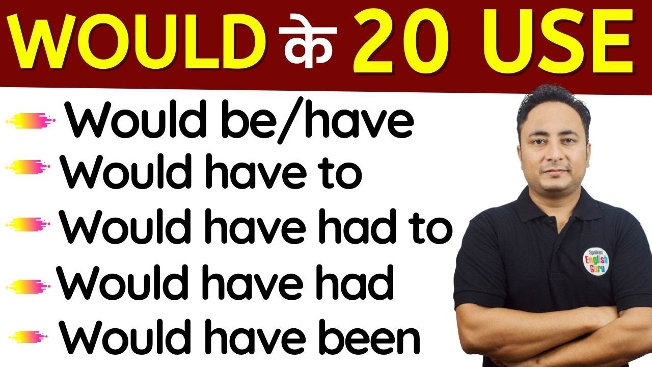 Would के सभी 20 Use । (Would + Be/Have) in English Grammar