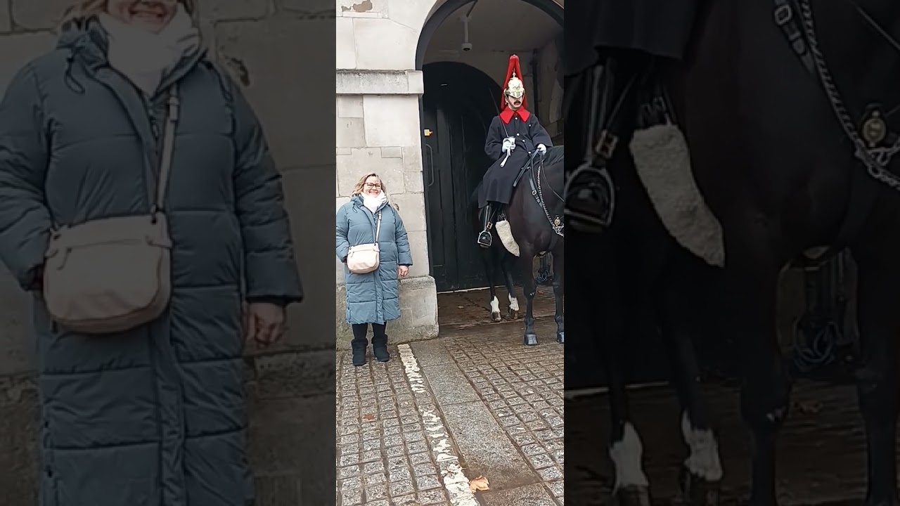 ops! she didn't notice the line. she was told off.   #london #horse #londontourist #reels #respect