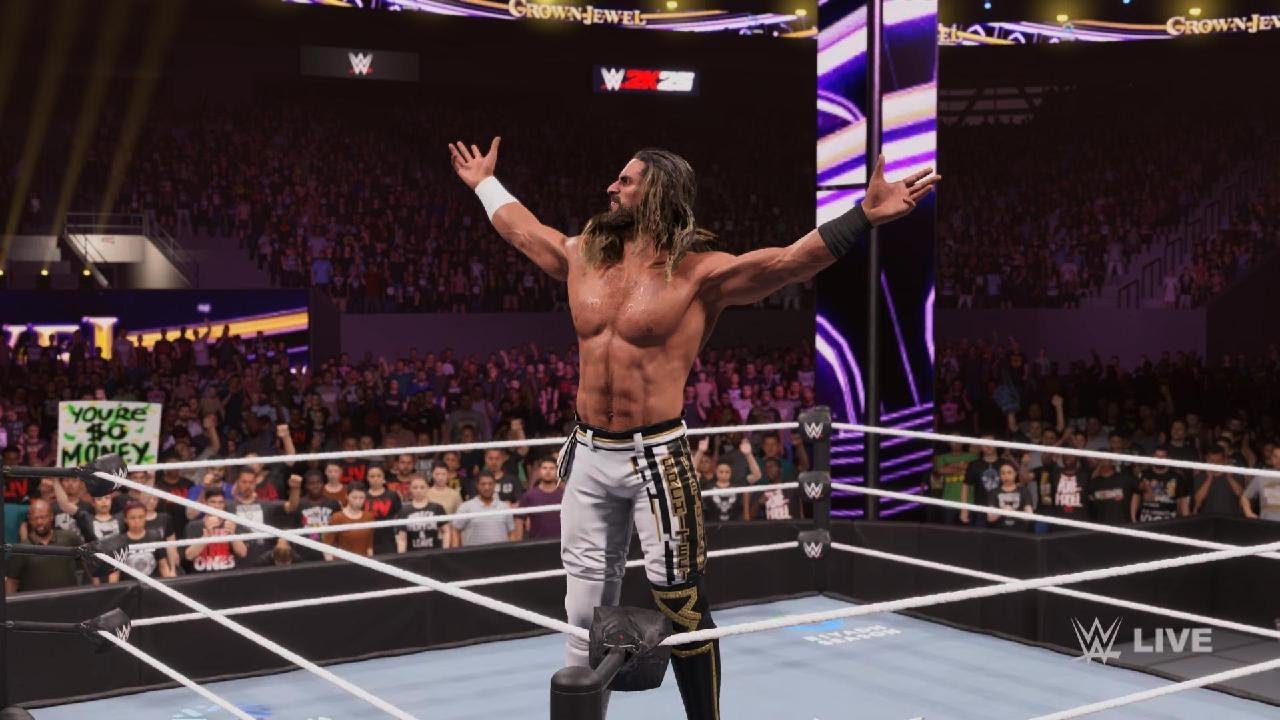 WWE 2K25 Seth Rollins vs. Bronson Reed: Crown Jewel 2024 PS5
