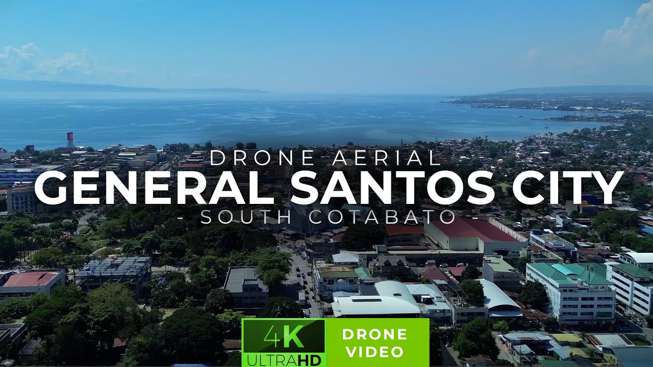 General Santos City aerial view South Cotabato | Relaxing DJI Mini 3 drone footage Philippines