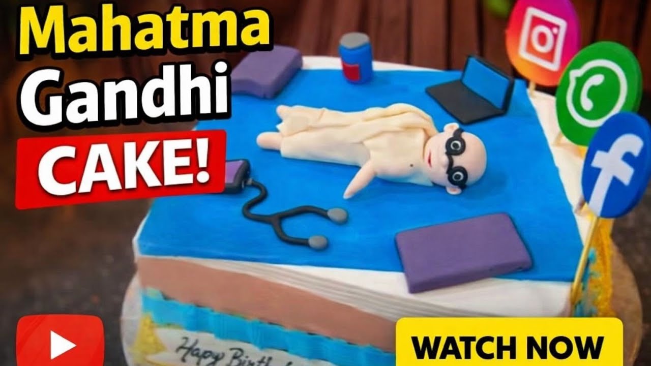 Mahatma Gandhi Theme Cake | Tribute to the Father of the Nation