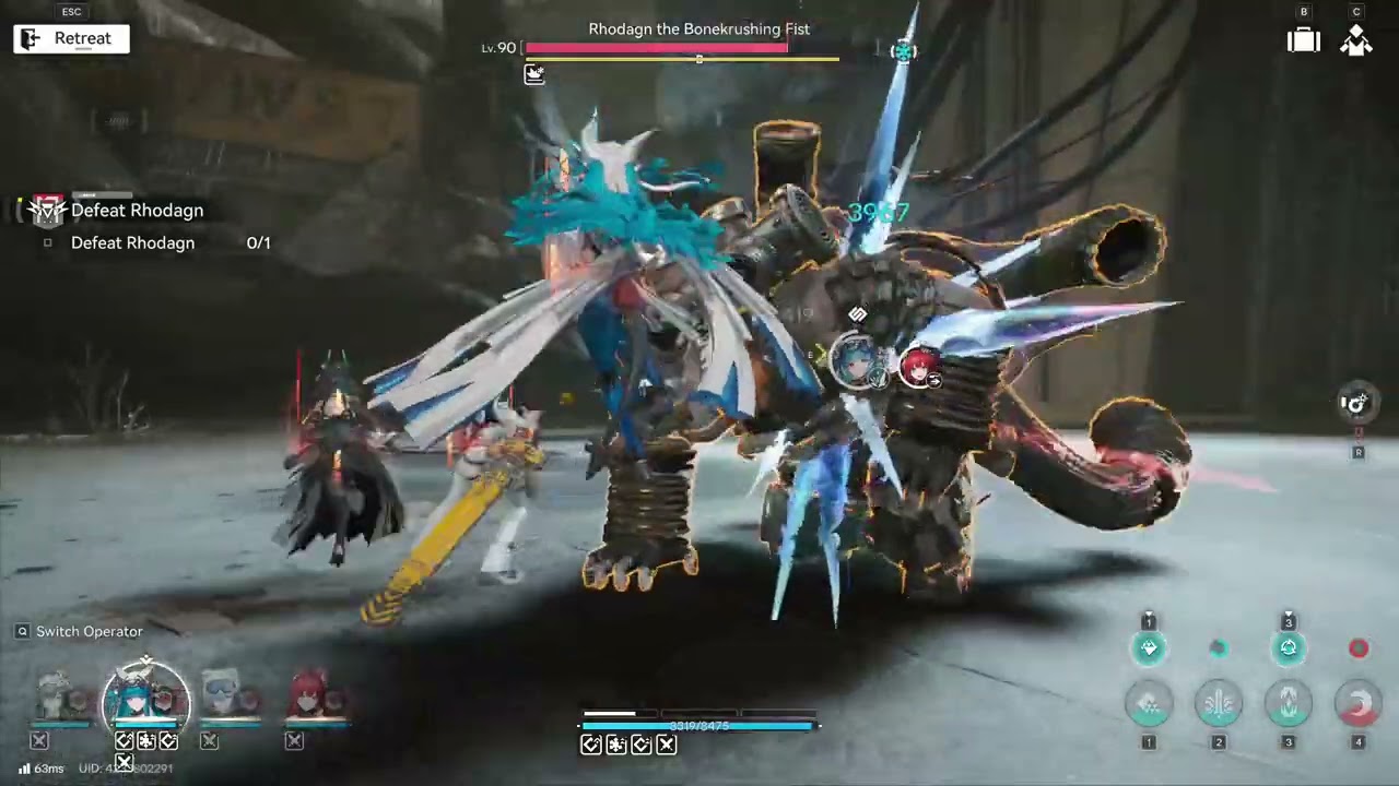 LastRite TEAM Tutorial (LastRite, Xaihe, Snowshine, Akekuri) vs. Rhodagan LV.90 120s