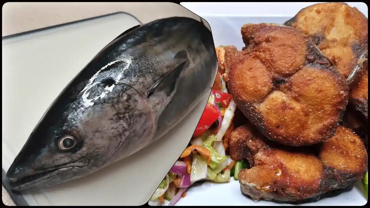 Для любителей морепродуктов: легкая жарка скумбрии и красочный рецепт салата