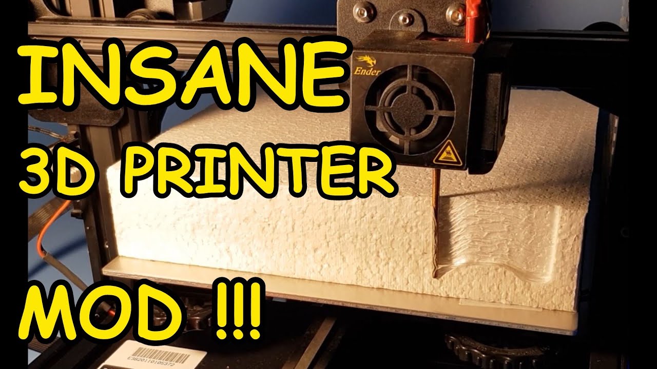 3D printer cutting styrofoam like CNC router