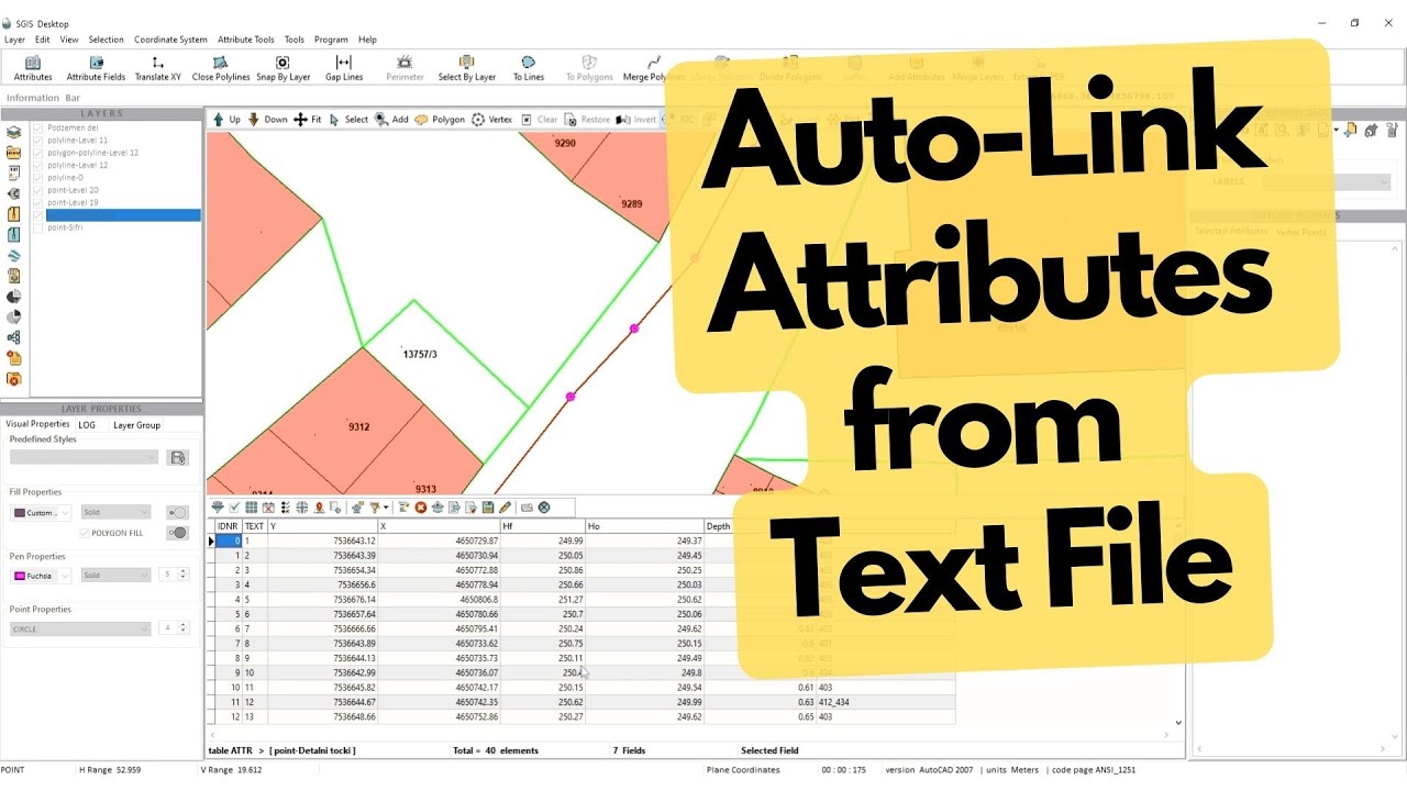 A Step-by-Step SGIS Guide: Replace and Auto-Link Attributes from Text Files | Import Attributes