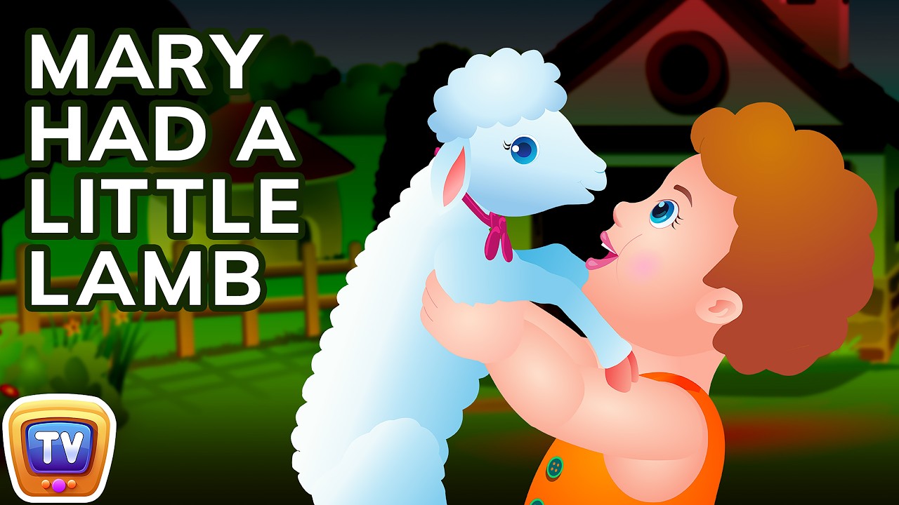 Mary Had A Little Lamb Nursery Rhyme With Lyrics - Cartoon Animation Rhymes & Songs for Children