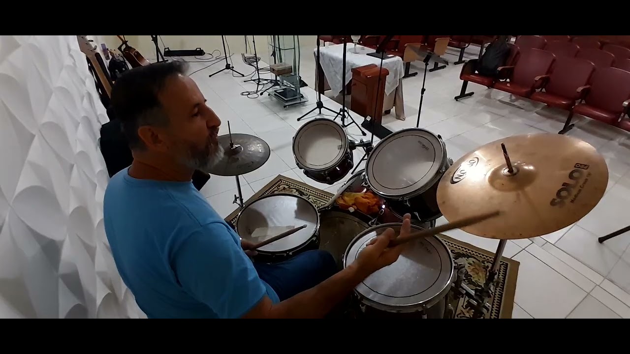 Videoaula de bateria para iniciantes escola de adoradores 