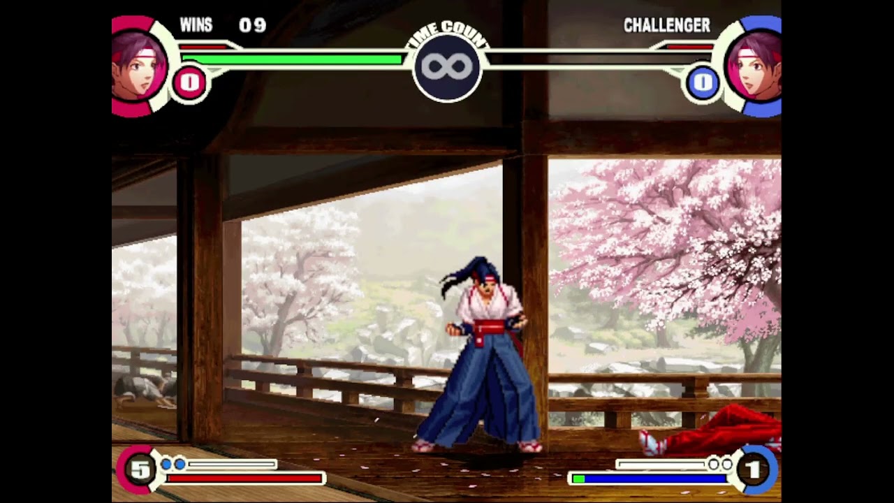 King of Fighters XI - Kasumi Todoh (Intros & Win Poses)