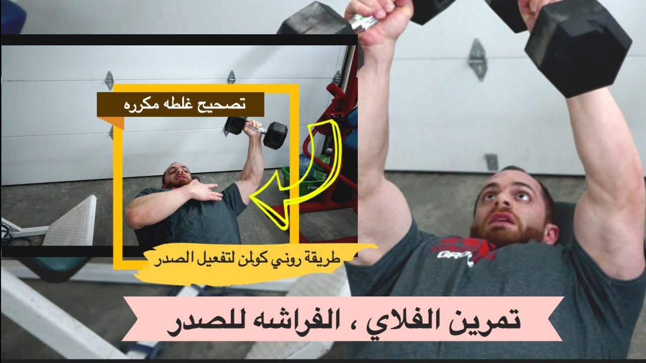 طريقة تكوير عضلات الصدر