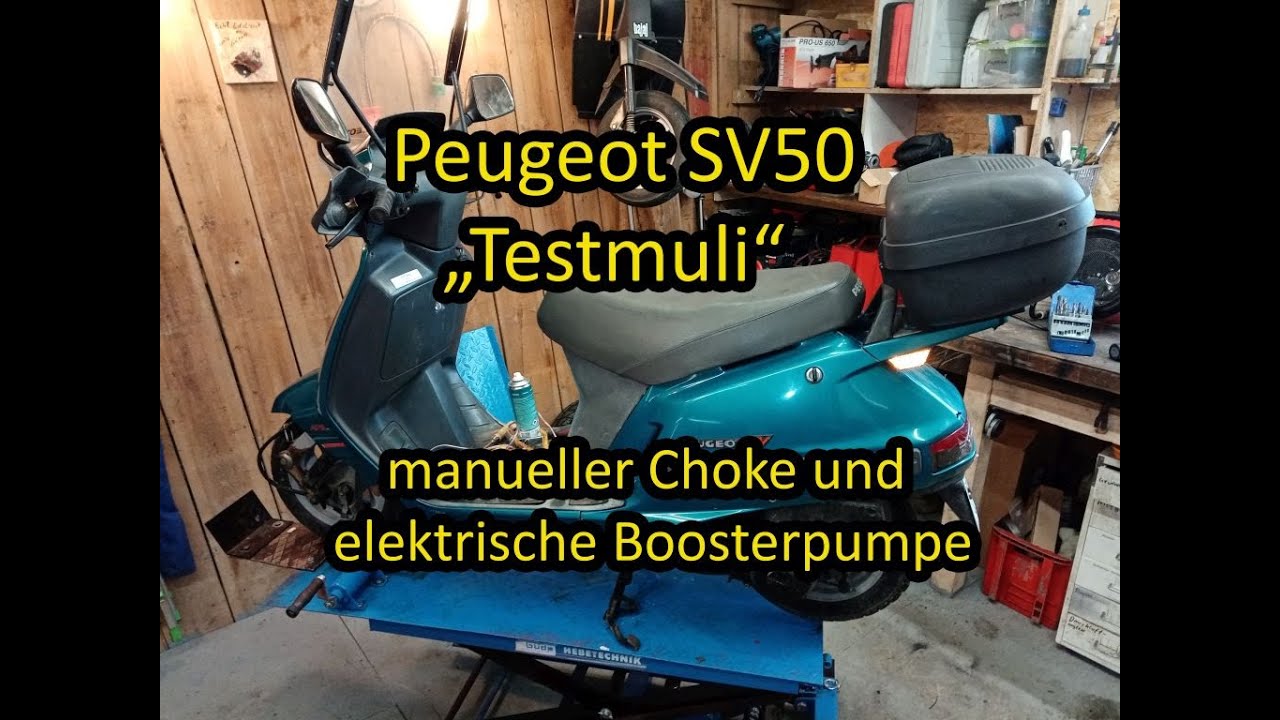 Peugeot SV50 | manueller Choke und elektrische Boosterpumpe | die Suche nach Verbesserungen